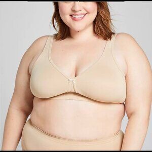 Cacique nude beige bra no wire unlined 44 DDD NEW